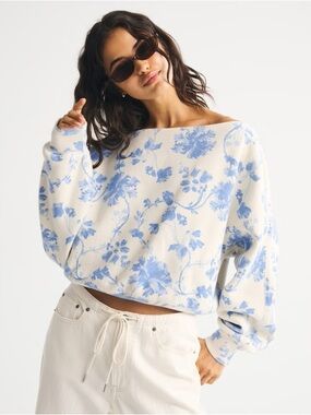 Floral print sweatshirt Abercrombie & Fitch